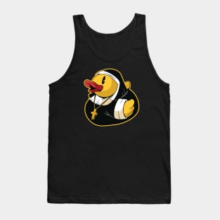 Funny Catholic Nun Rubber Ducky Tank Top